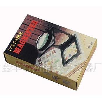 10X L�p Akrilik Lens 28mm �l�ekli Tekstil Optik Katlanabilir B�y�te� Lupa