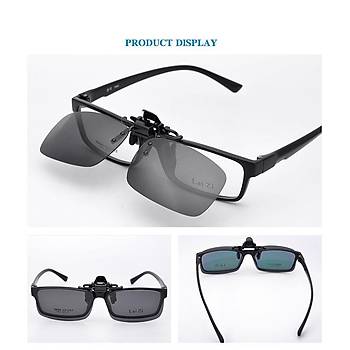 Clip-on Polarize Gne Gzl Menteeli Sar Gece Gr Lens