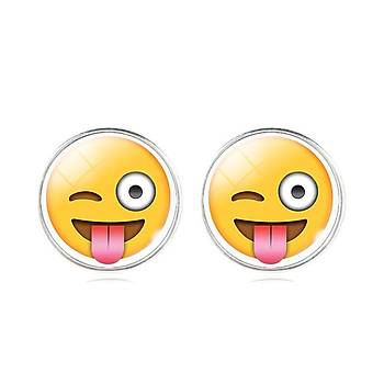 EMOJ Kpe Kabartma Cam Kaplamal akn Emoji
