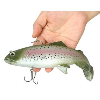 PROFISHER T Kuyruk Silikon Sahte Ala Balk Yem 19 cm 137 gr 