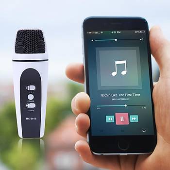Kablosuz Ses  Kondenser Dijital Mobil Stüdyo Karaoke