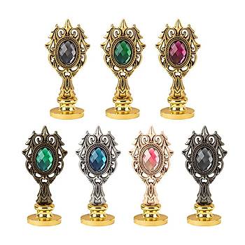 Kraliyet Yeil Tal Dkm Metal Mum Mhr Sap Antik Gold
