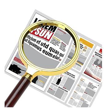 10X 60mm El Büyüteç Sökülebilir Vidalı Yapay Maun Ağacı Sap HD Cam Lens 