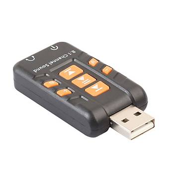 USB Ses Kart� 8.1 Kanal Sanal CH 3D Ses Adapt�r� Amplifikat�r 