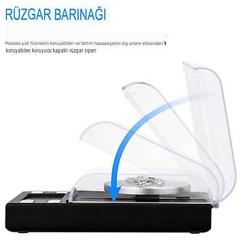 0.001g/50g Dijital Hassas Tart LCD Byk Ekran Otomatik Kapanma