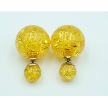 Opal Boncuk Renkli Kristal Küre Saplama Küpe 11 renk
