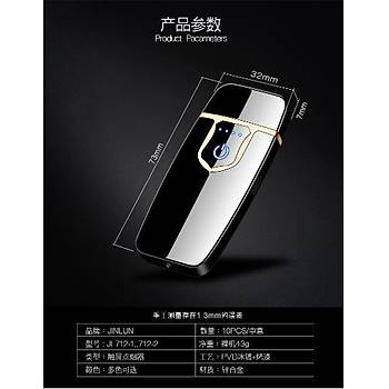 R�zgar Ge�irmez Dokunmatik �nd�ksiyon Tunsten Alevsiz �akmak  USB �arjl�