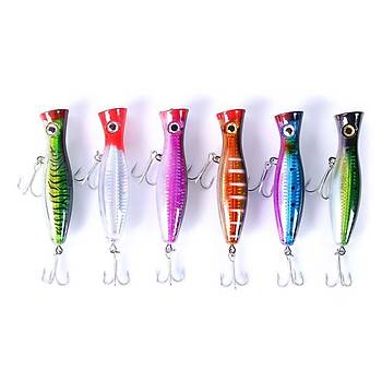 PROFISHER Ton Akya Sert Popper Sahte Yem 43 gr 13 cm Yeşil Sarı