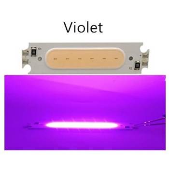 COB LED ip Mor 12V 2W 6015 PCB Bord DIY Ik Kayna 