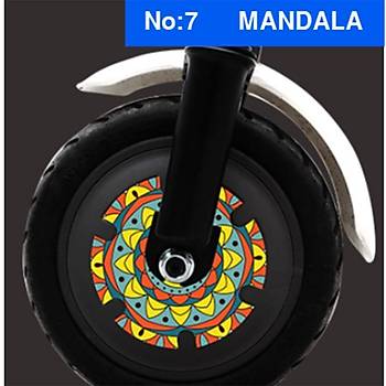 M365/Pro/1S Scooter ��in Tekerlek Reflekt�r Etiketi Desenli Seri