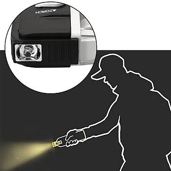 UV Para Dedektr ve Fener Portatif Tanabilir 2 in 1 UV Floresan DANIU