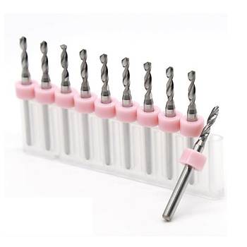 Mikro Karbür PCB Matkap Ucu Metal CNC Sondaj 10lu Set 2.35mm 