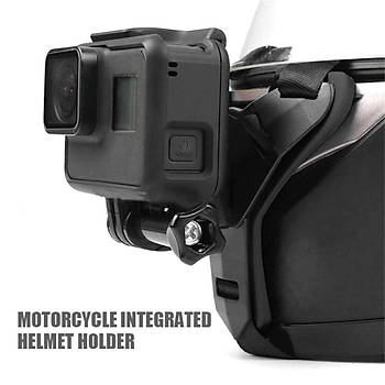 Motosiklet Kayak Kask Çene Kamera Tutucu Gopro Xiaomi Osmo SJCAM
