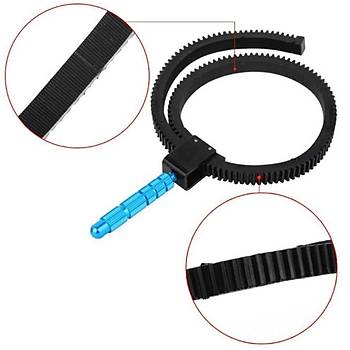 DSLR Kamera Focus Ring Ayarlı Takip Odak Halkası Alüminyum Zoom Dişli Halka 