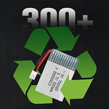 Lipo Pil 3.7V 220mAh 20C Dron ve RC Model Bataryas HX2.54 Soket
