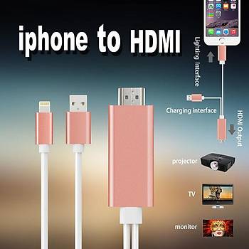 iPhone-iPad dan TV'ye Aktarým Kablosu 2 Metre MHL HDMI 1080P