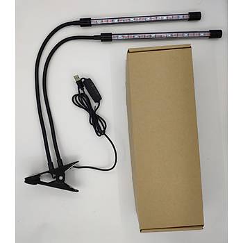 Tam Spektrum LED Işık Bitki Büyütme 5V USB 40W Zaman ve Renk Ayarı 