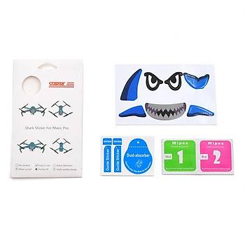 DJI Spark ve DJI Mavic Pro Kuş Kaçıran Shark Sticker Etiket 