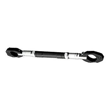 Motosiklet Bisiklet Gidon Bar Siyah 22mm Al�minyum Kros Brace & Kelep�e Kulp