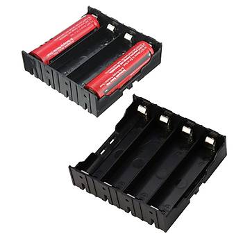 18650x4 Şarj Edilebilir Pil Tutucu DIY Plastik Pil Saklama Kutusu Tutucu Kılıf 