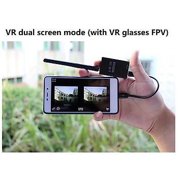 Android 5.8G FPV Alıcı UVC Video Downlink OTG VR FPV Uçak Drone 