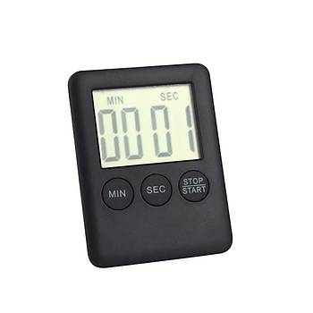 LCD Dijital Mutfak Piirme Zamanlama Alarm (Mknatsl) 