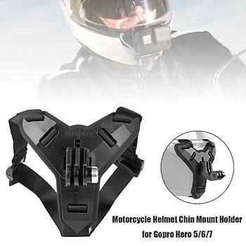 Motosiklet Kayak Kask Çene Kamera Tutucu Gopro Xiaomi Osmo SJCAM