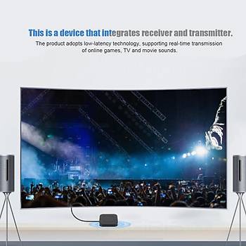 Bt 4.2 Rx-Tx Ses Alıcı Verici 3.5mm APTX Adaptör TV Kulaklık Hoperlör Playstation 4 