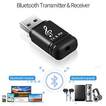 Bt V5.0 Usb Verici Alıcı Stereo Ses Müzik A2DP AVRCP Adaptörü Tv den Kulaklığa 