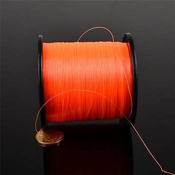500M Fluorocarbon Monofilament Güçlü Olta İpi 0,28mm 50 Lb 9,2 Kg Turuncu Renk