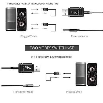 Bt V5.0 Usb Verici Alıcı Stereo Ses Müzik A2DP AVRCP Adaptörü Tv den Kulaklığa 
