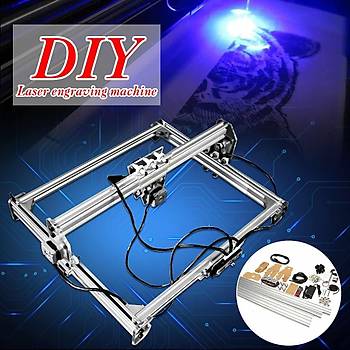 3000 MW CNC Laser Gravür Makinesi 50cm*65cm Masaüstü Ahşap Kesici Yazıcı 