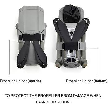 DJI Mavic Air 2 Pervane Tutucu Silikon Kelepçe Gövde Koruma 