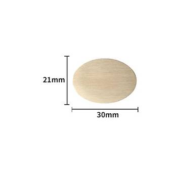 Mühürcüm Mühür Mumu Damga 21x30 mm Oval Boş Pirinç Kafa + Ahşap Sap R5799OE21