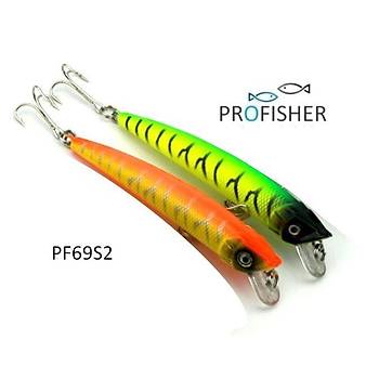 PROFISHER 2 Renk Set Sahte Sert Balık Yem 7,3 gr 9,5 cm 
