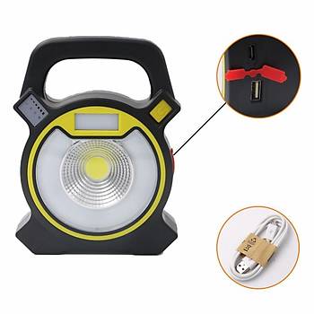 30W COB LED Taşınabilir Spot Fener Şarj Edilebilir Işıldak.