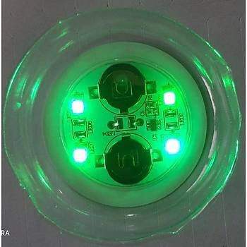 Parti Led Dekor Bardak Şişe Etiket Parlak 4 LED Flaş ve Düz Yanma 45mm