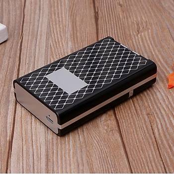 Alevsiz USB Şarjlı Paket İçi Gizli Çakmak Sigara Paketi Muhafaza Kutusu