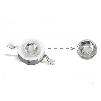 3W UV Boncuk Power Led 390-395nm 700 mAh Ø 8mm 3.2-3.4V 