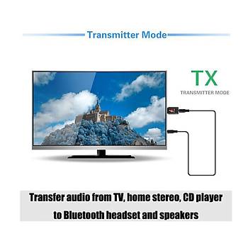Bt V5.0 Usb Verici Alıcı Stereo Ses Müzik A2DP AVRCP Adaptörü Tv den Kulaklığa 