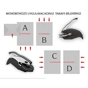Soğuk Mühür Kabartma Damga Portatif El Tipi Baskı Makinesi