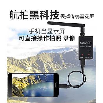 5.8G FPV Alýcý UVC Video Downlink OTG VR Android Telefon 