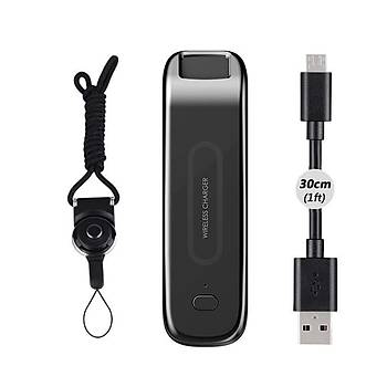 JUUL Vape Pod Kalem iin 300mAh Qi Kablosuz arj Yata ve Boyun Asks 