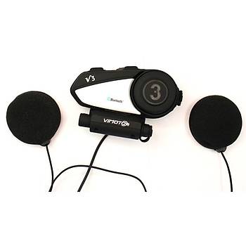 Motosiklet Kask nterkom Bluetooth Kulaklk Vimoto V3 600 mAh 
