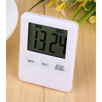LCD Dijital Mutfak Piirme Zamanlama Alarm (Mknatsl) 