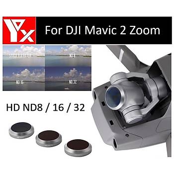 Dji Mavic 2 Zoom Kamera Lensi Ýçin 3 lü Filtre Set HD ND8/16/32 Nötr Yoðunluk 