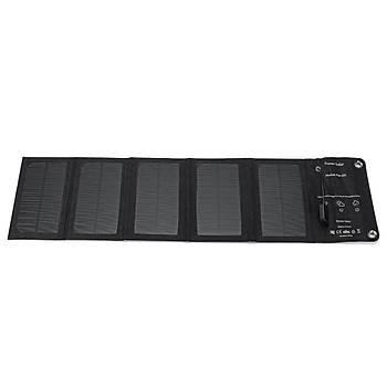 Katlanır Portatif Güneş Paneli Şarj Cihazı 30W 5V Su Geçirmez