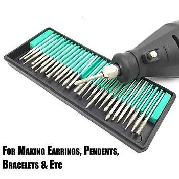 Elmas Freze Taşlama İğne Zımpara 30lu Set 2.35mm 3mm Dremel Hobi