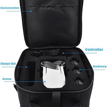 DJI Mavic Mini İçin Omuz Askılı ve El  Saplı Tual Taşıma Çantası 