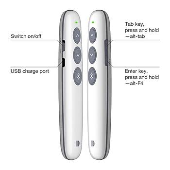2.4GHz USB arjl Sunum Kumandas Elektronik aret Kalemi PPT 